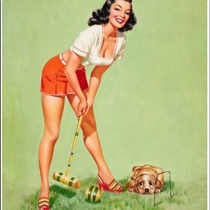 Vintage Foster complete croquet set